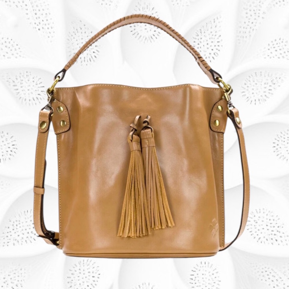 Patricia Nash Octavia Tan Bucket Tassel Bag